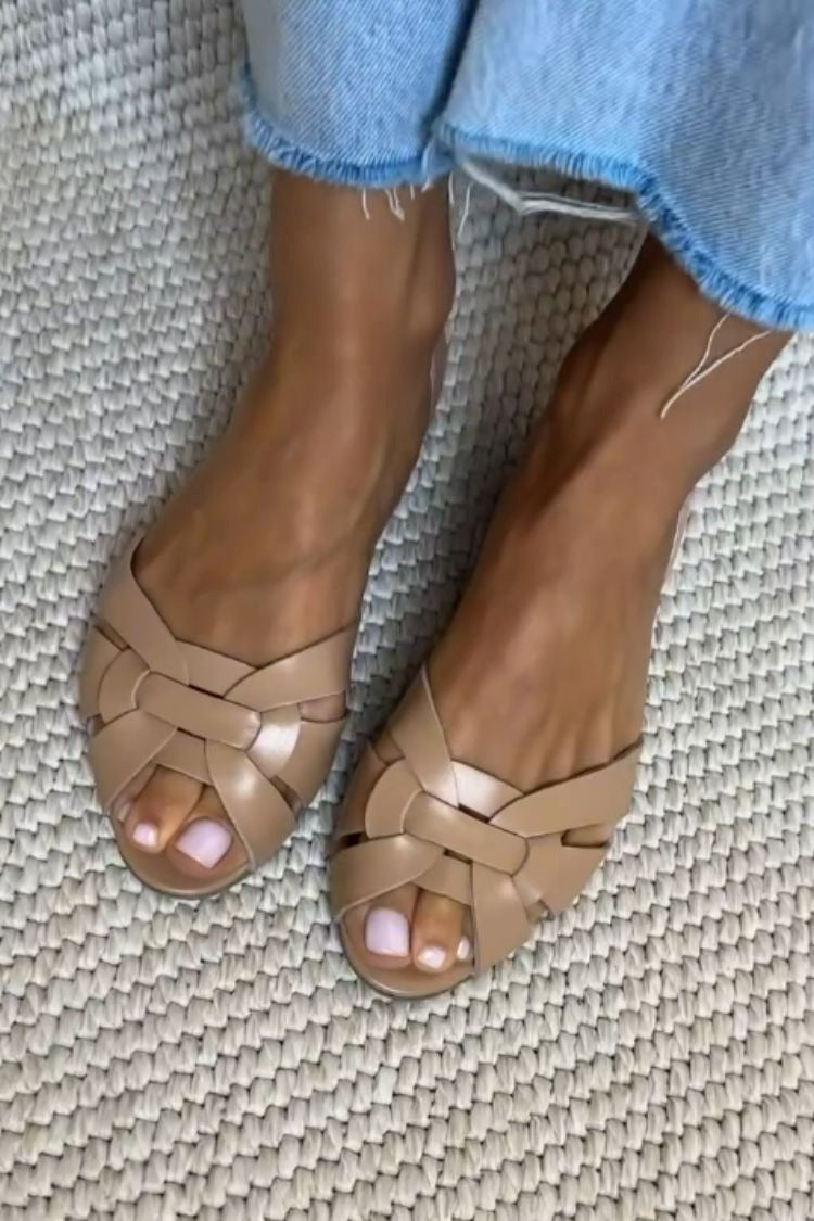 Serafina | Braided Natural Sandals