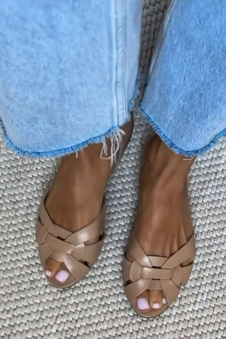 Serafina | Braided Natural Sandals