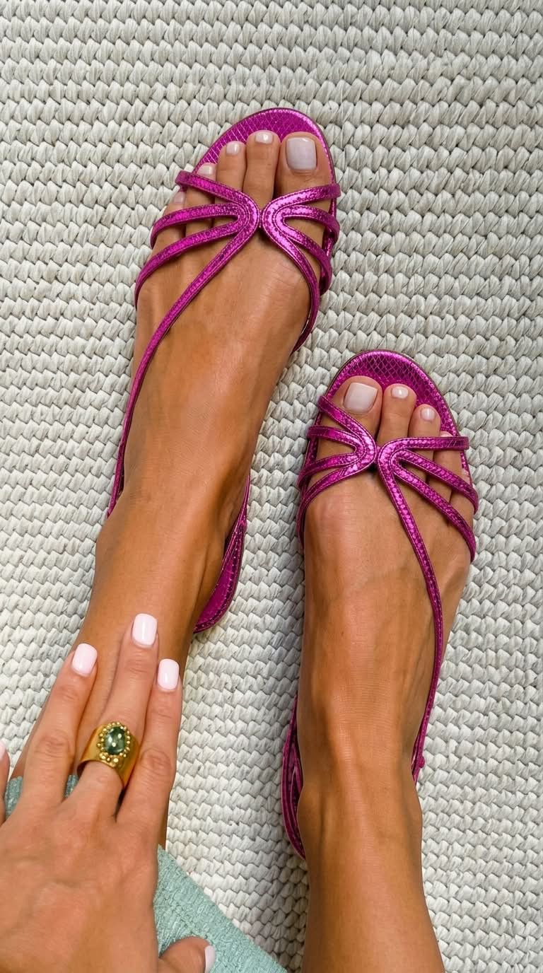 Geneva | Golden Sandals Summer Elegance