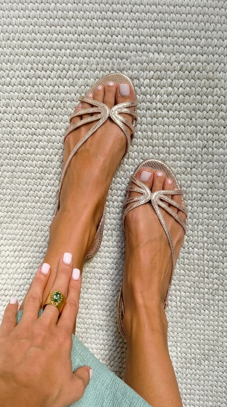 Geneva | Golden Sandals Summer Elegance