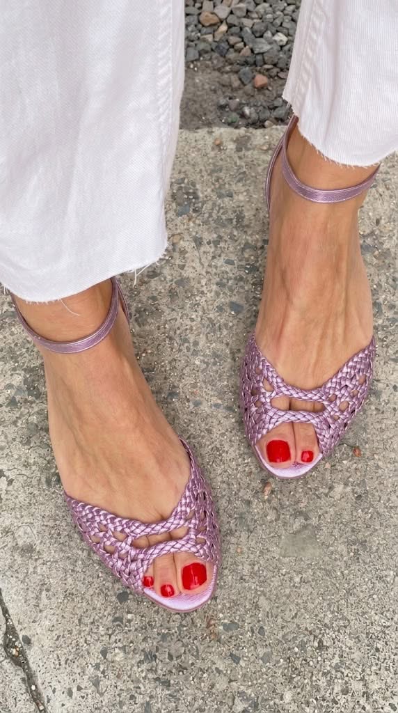 Isa | Braided Gold Sandals