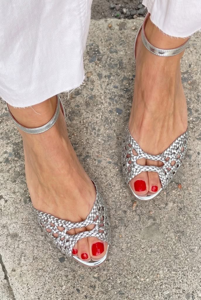 Isa | Braided Gold Sandals
