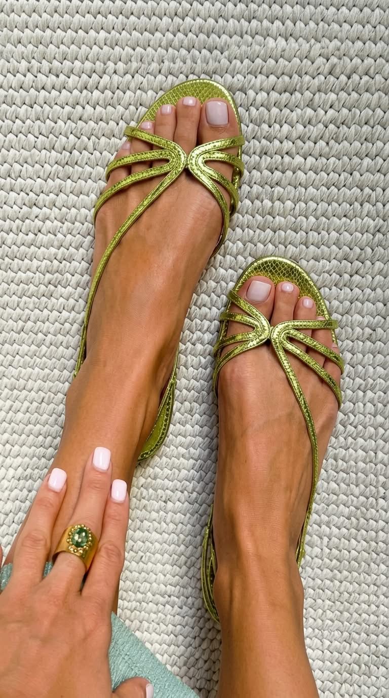 Geneva | Golden Sandals Summer Elegance